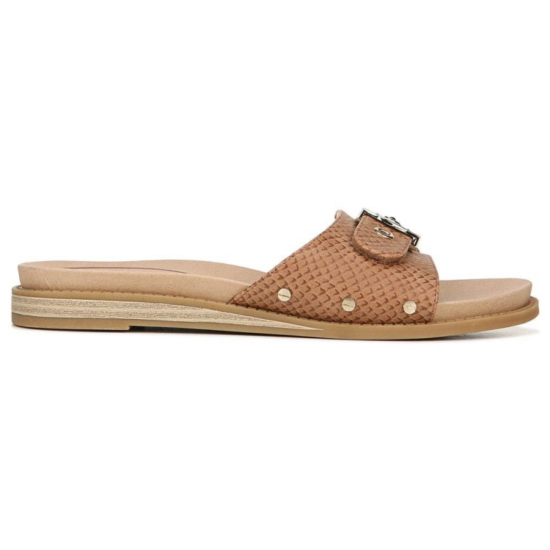 Brown Honey Snake Women's Dr. Scholl's Originalist Slide Sandals | 29576-YAZP