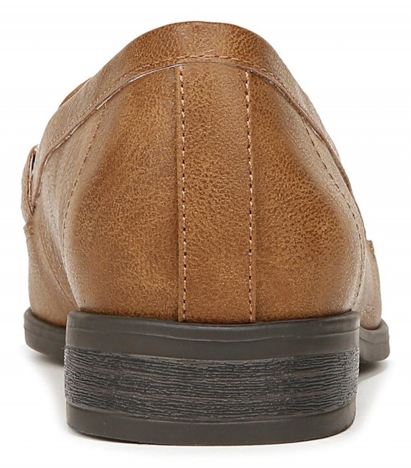 Brown Synthetic Women's Dr. Scholl's Rate Adorn Loafers | 93061-UMGK