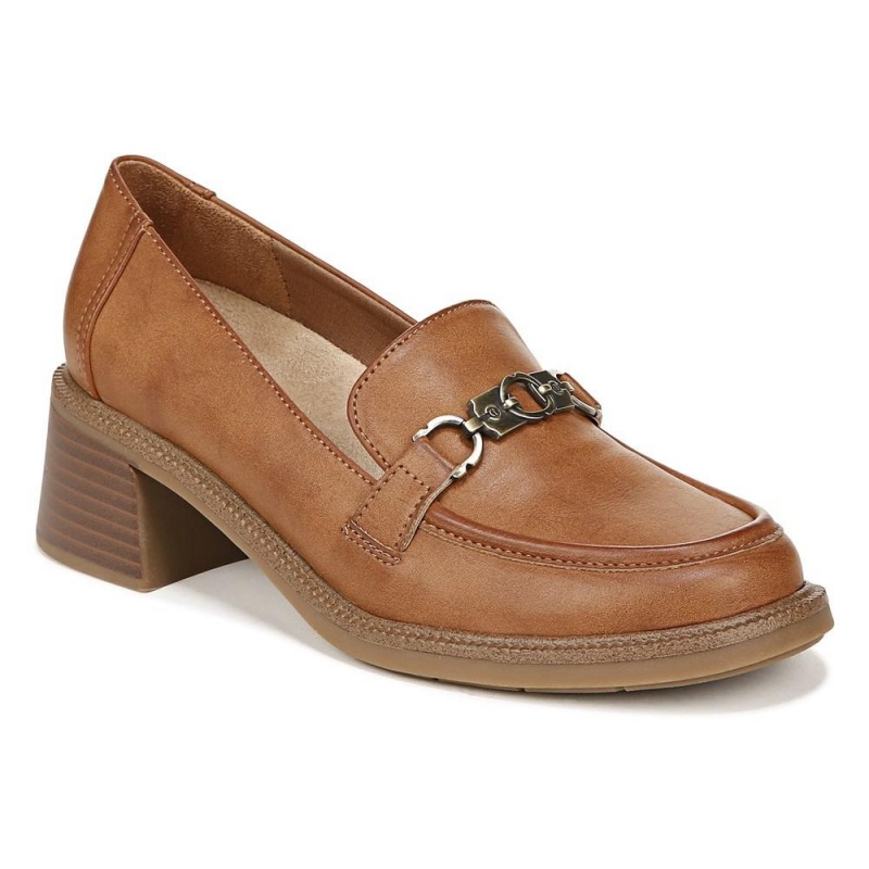 Brown Synthetic Women's Dr. Scholl's Rate Up Loafers | 70162-WDXB