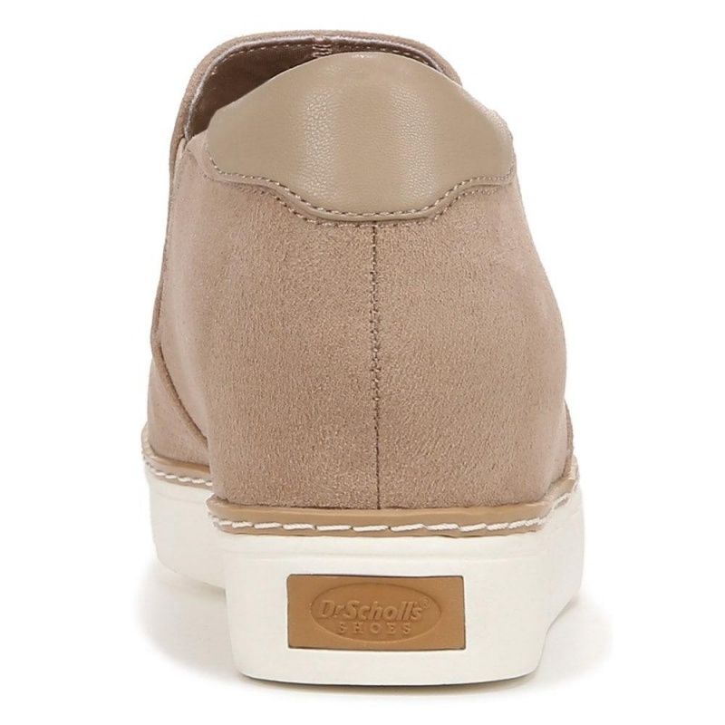 Brown Taupe Fabric Women's Dr. Scholl's If Only Wedge High Top Sneakers | 23476-NSFG