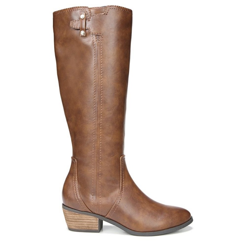 Brown Whiskey Women's Dr. Scholl's Brilliance Knee-High Boots | 51329-SGRJ