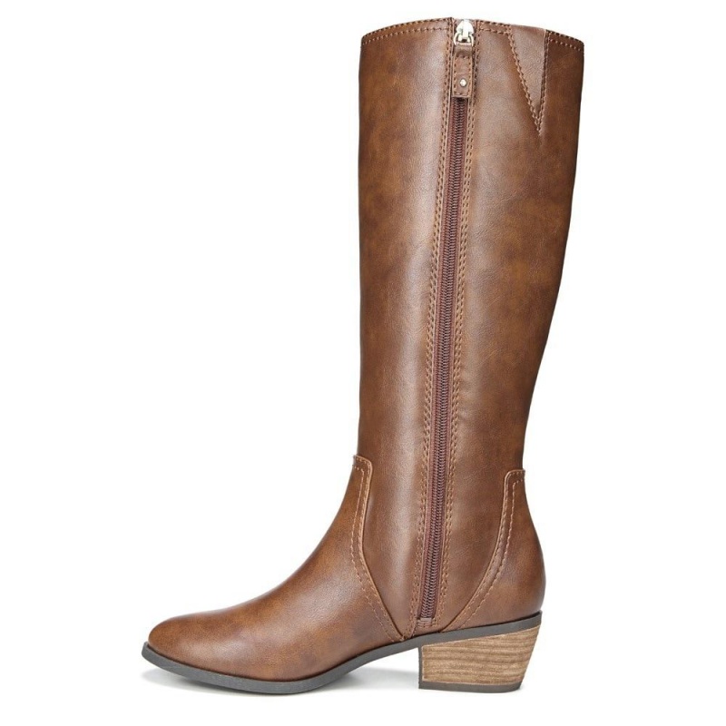 Brown Whiskey Women's Dr. Scholl's Brilliance Knee-High Boots | 51329-SGRJ