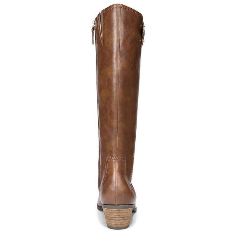 Brown Whiskey Women's Dr. Scholl's Brilliance Knee-High Boots | 51329-SGRJ