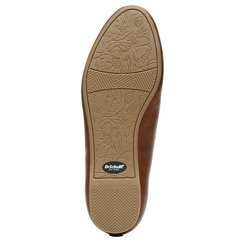 Brown Whiskey Women's Dr. Scholl's Giorgie Memory Foam Ballet Flats | 59268-RAYB