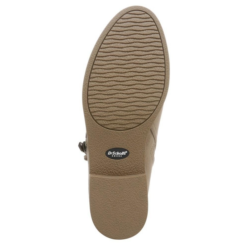 Brown Woodsmoke Fabric Women's Dr. Scholl's Astir Booties | 43890-NSLO