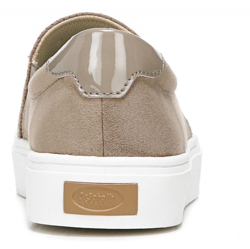 Brown Woodsmoke Microfiber Women's Dr. Scholl's Nova Slip On Sneakers | 56140-CJHN