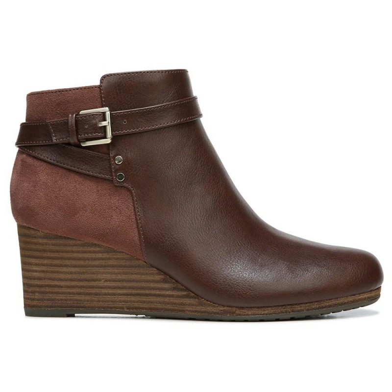 Copper Brown Women's Dr. Scholl's Double Wedge Booties | 30274-NPVB