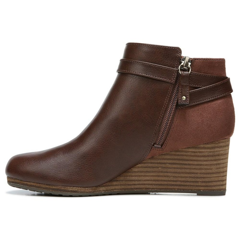 Copper Brown Women's Dr. Scholl's Double Wedge Booties | 30274-NPVB