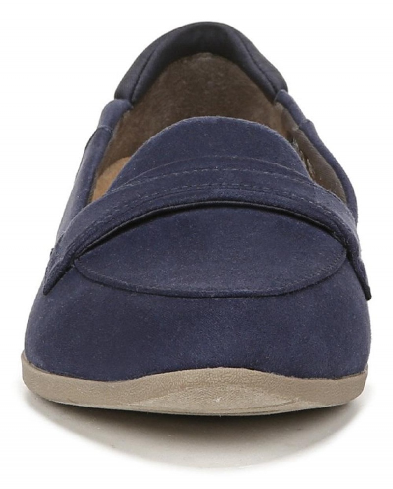 Dark Blue Fabric Women's Dr. Scholl's Emilia Loafers | 36721-LHRT