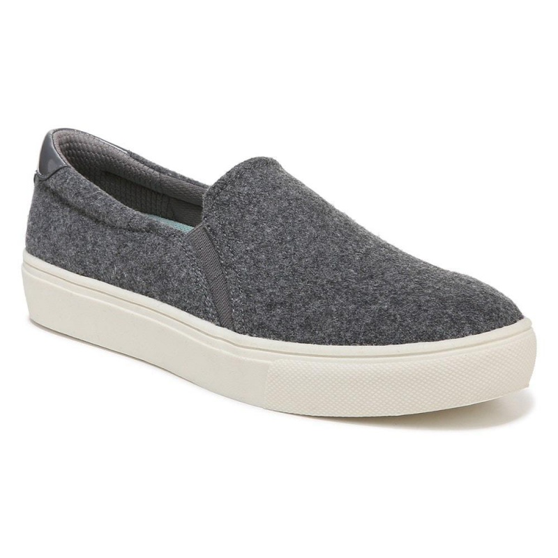 Dark Grey Fabric Women's Dr. Scholl's Nova Slip On Sneakers | 23789-LJIW