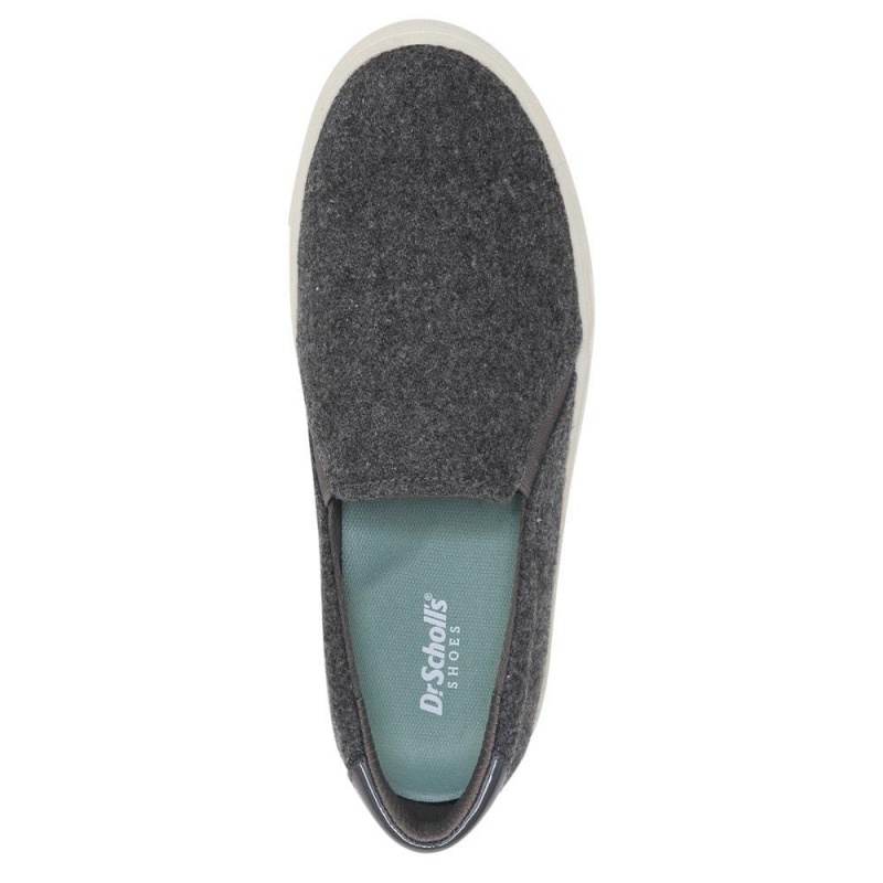 Dark Grey Fabric Women's Dr. Scholl's Nova Slip On Sneakers | 23789-LJIW