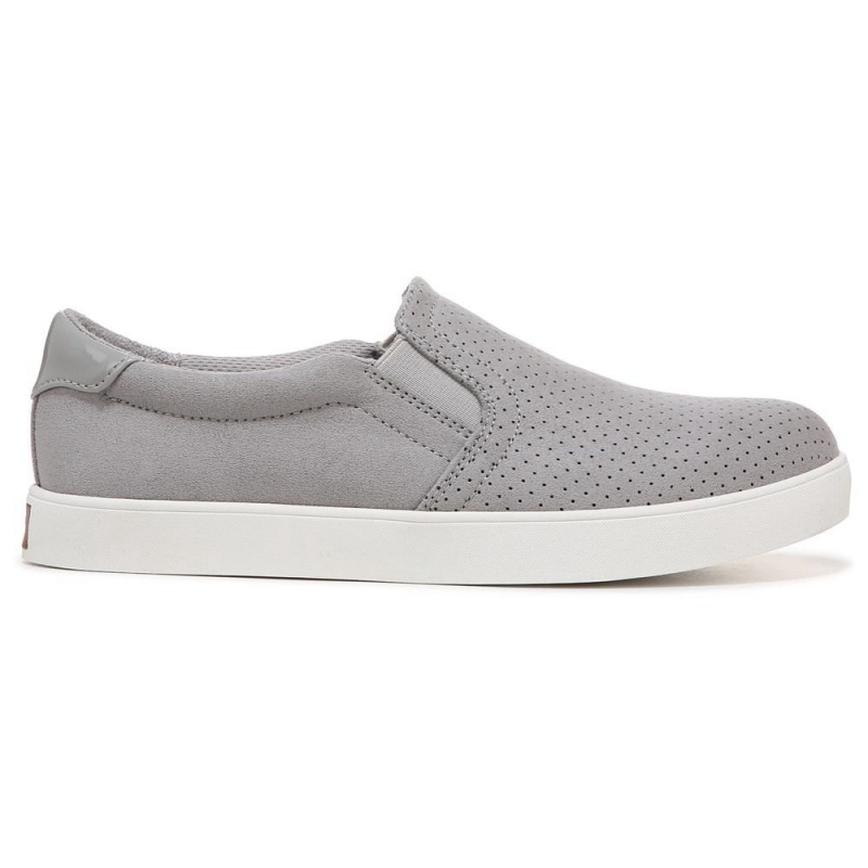 Grey Micro Perf Women's Dr. Scholl's Madison Slip On Sneakers | 57108-JYKU