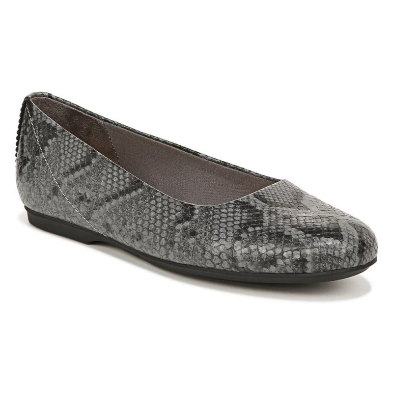 Grey Synthetic Women's Dr. Scholl's Wexley Ballet Flats | 69830-RNKV