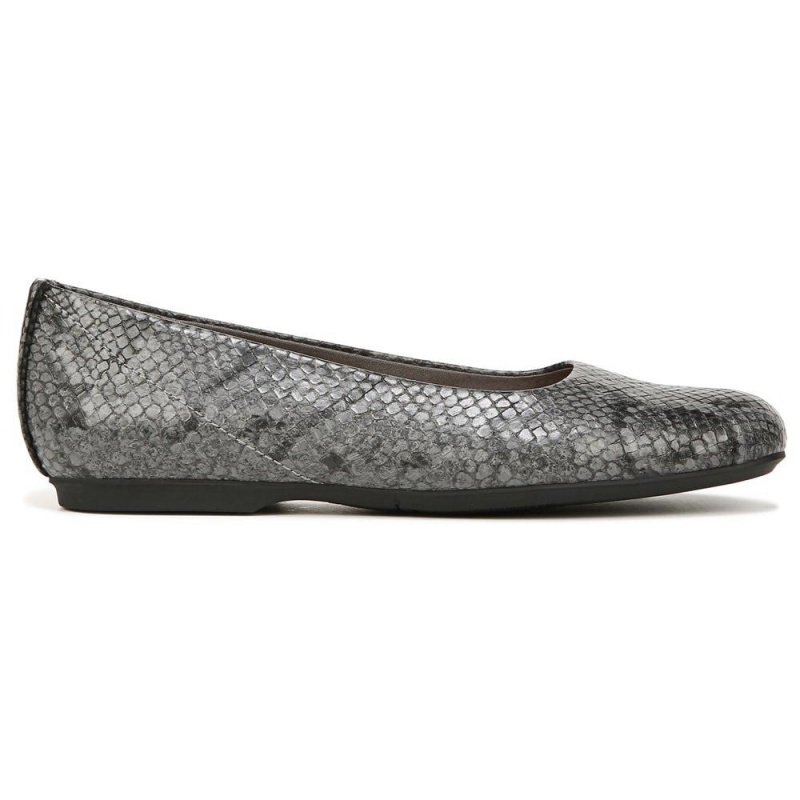 Grey Synthetic Women's Dr. Scholl's Wexley Ballet Flats | 69830-RNKV