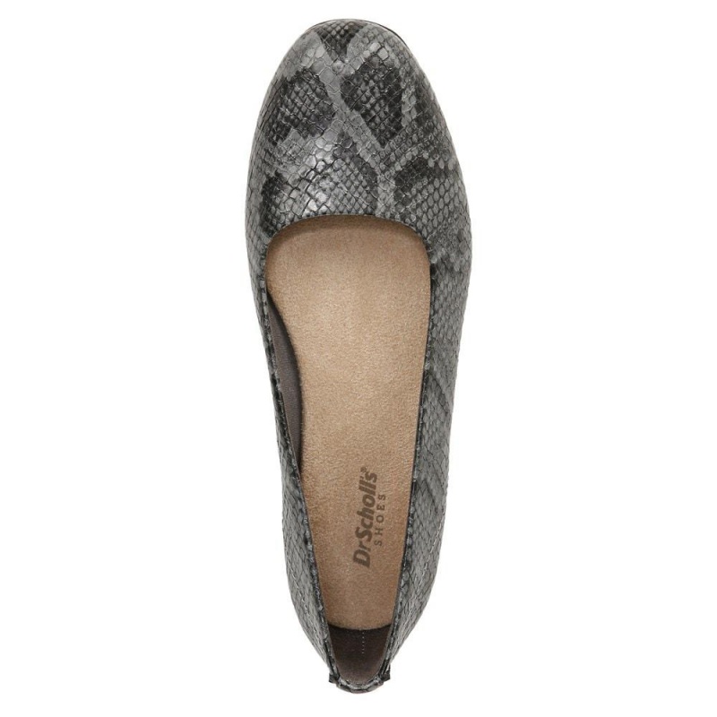 Grey Synthetic Women's Dr. Scholl's Wexley Ballet Flats | 69830-RNKV