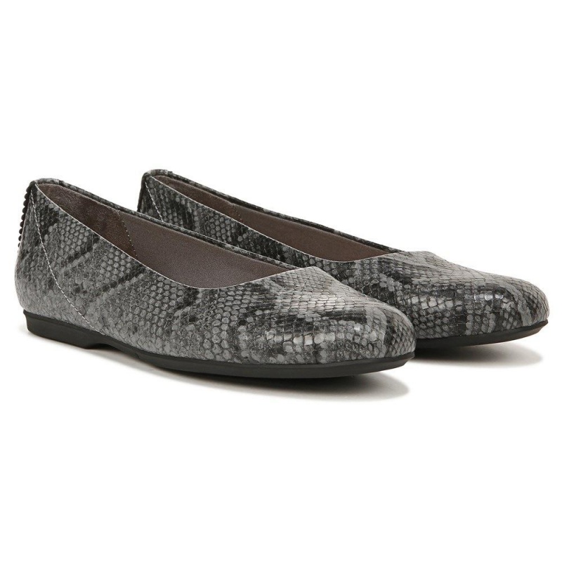 Grey Synthetic Women\'s Dr. Scholl\'s Wexley Ballet Flats | 69830-RNKV