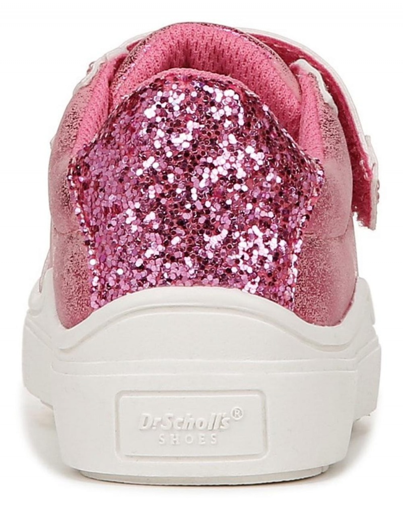 Hot Pink Faux Leather Boys' Dr. Scholl's Time Off Toddler/Little Lace Up Sneakers | 04972-LCKS