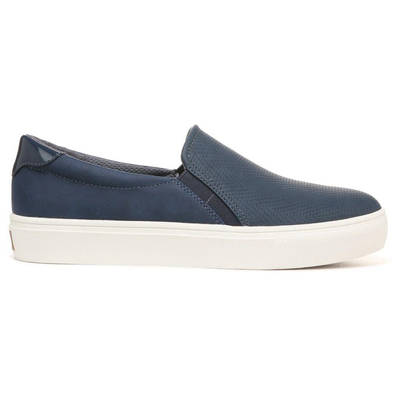 Navy Blue Synthetic Women's Dr. Scholl's Nova Slip On Sneakers | 18430-JZGK