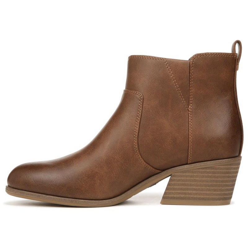 New Copper Brown Synthetic Women's Dr. Scholl's Lawless Ankle Boots | 68451-XFRV