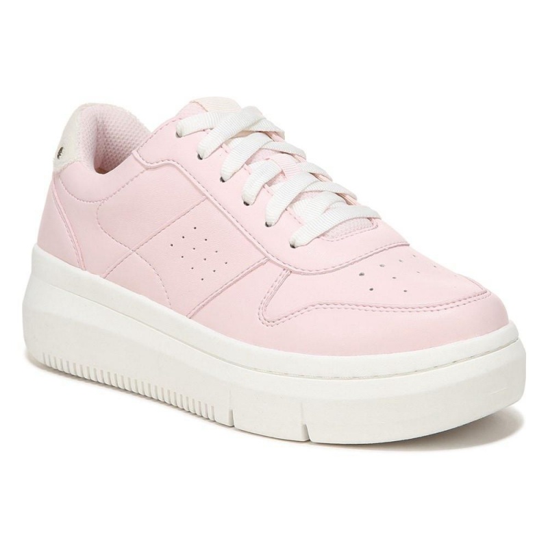 Pink Synthetic Women's Dr. Scholl's Savoy Platform Sneakers | 52139-CWJF