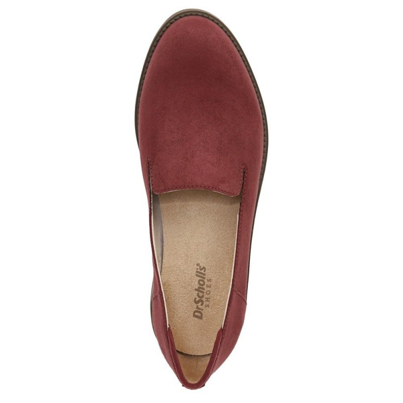 Red Fabric Women's Dr. Scholl's Jetset Loafers | 28105-XZDQ