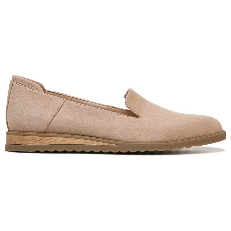 Sand Beige Fabric Women's Dr. Scholl's Jetset Loafers | 20356-TQEN