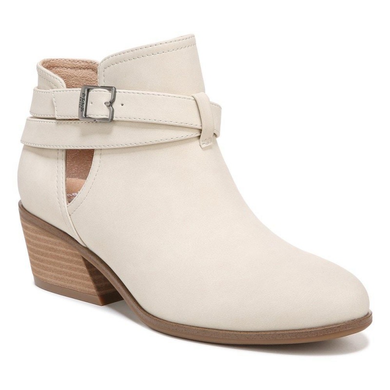 Shell Beige Synthetic Women's Dr. Scholl's Literally Ankle Boots | 51724-LRJN