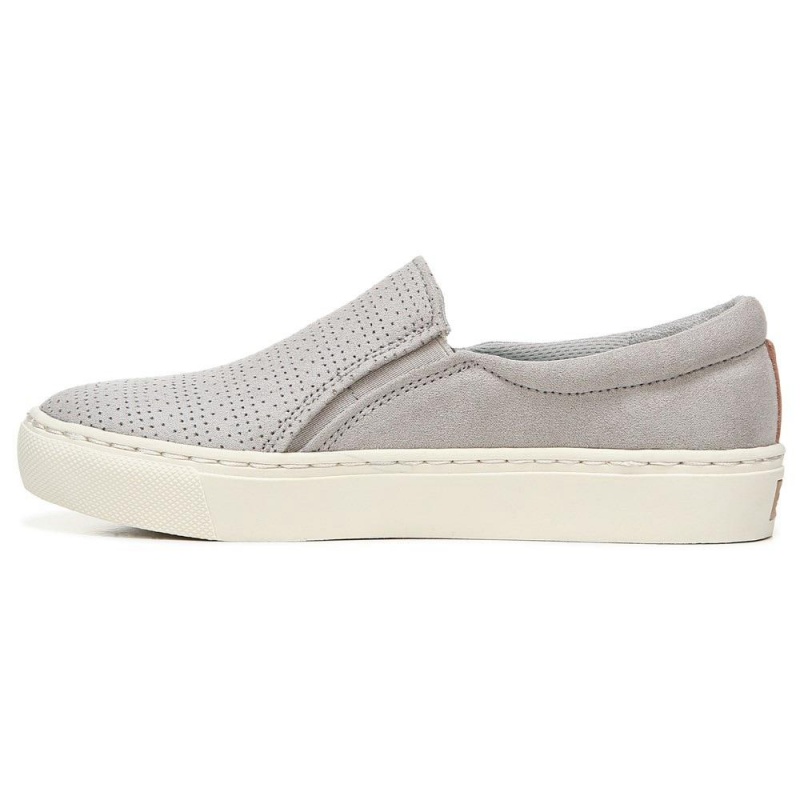 Soft Grey Microfiber Women's Dr. Scholl's No Chill Slip On Sneakers | 53207-PHAV