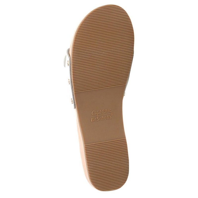 White Leather Women's Dr. Scholl's Original Slide Sandals | 75021-LMRK