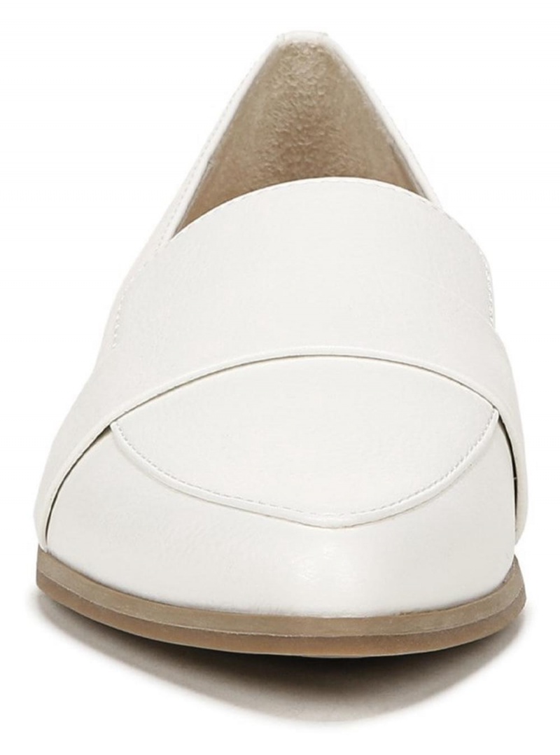 White Synthetic Women's Dr. Scholl's Faxon Too Loafers | 74268-OYFJ