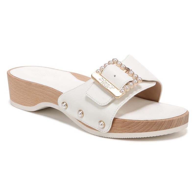 White Women's Dr. Scholl's Original Mod Platform Sandals | 23418-TOSN