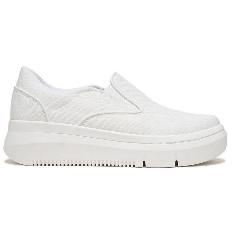 White Women's Dr. Scholl's Savoy Platform Slip On Sneakers | 31460-NSXD