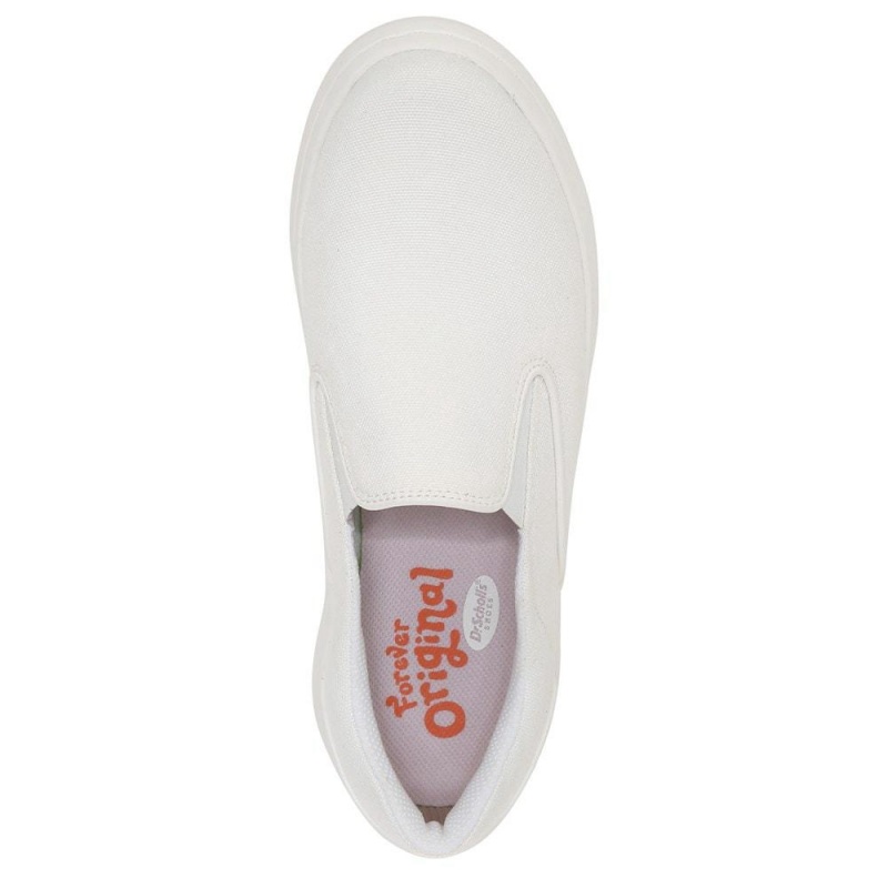 White Women's Dr. Scholl's Savoy Platform Slip On Sneakers | 31460-NSXD