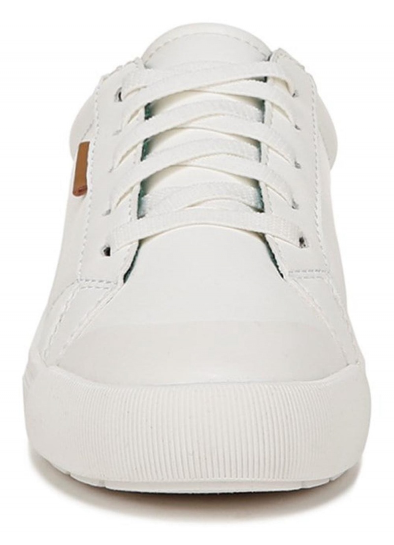 White / Green Faux Leather Boys' Dr. Scholl's Time Off Little Lace Up Sneakers | 37296-LDCK