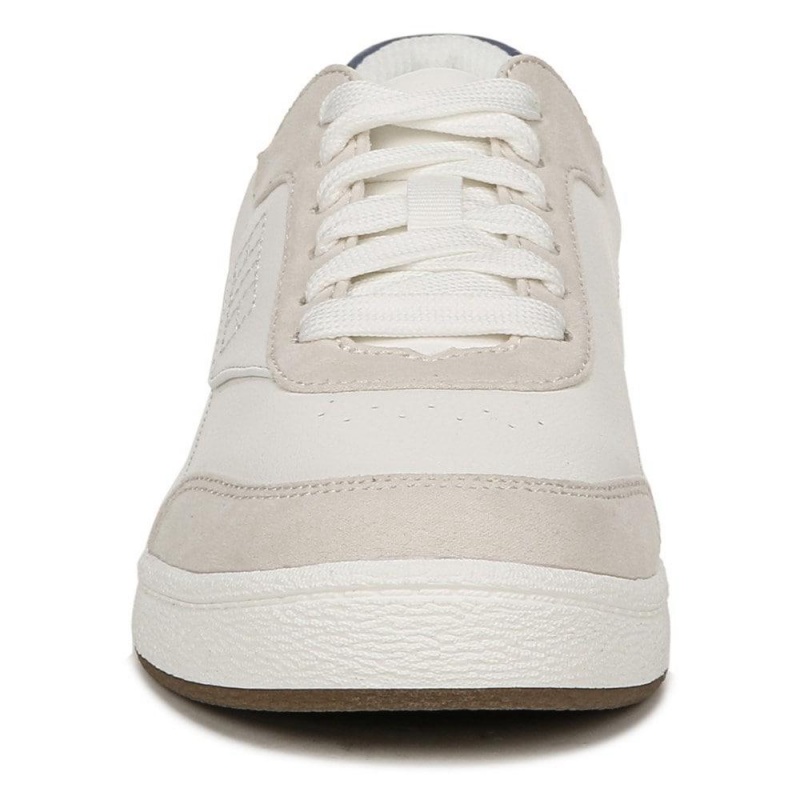 White / Navy Women's Dr. Scholl's Dink It Casual Sneakers | 09356-BITK