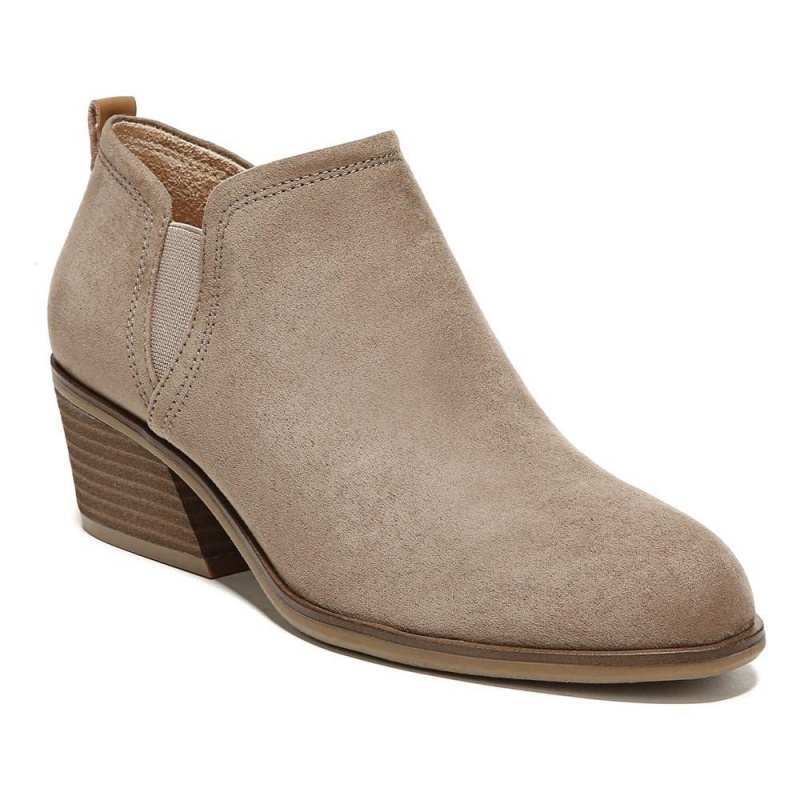 Wood Brown Fabric Women's Dr. Scholl's Laurel Ankle Boots | 26948-CGVN