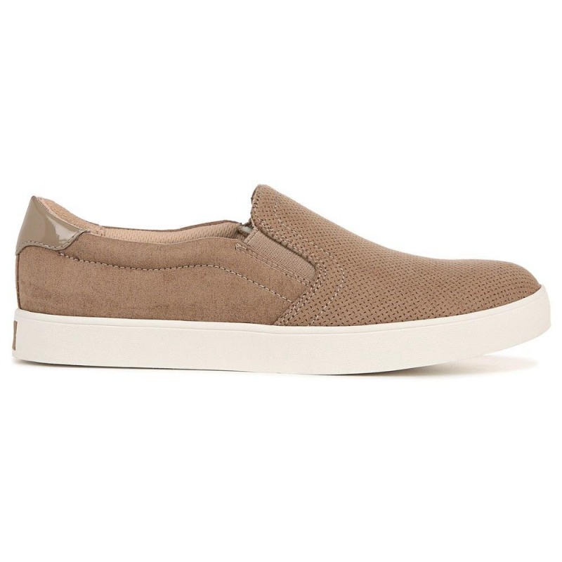 Wood Brown Micro Perf Women's Dr. Scholl's Madison Slip On Sneakers | 86947-WZGV