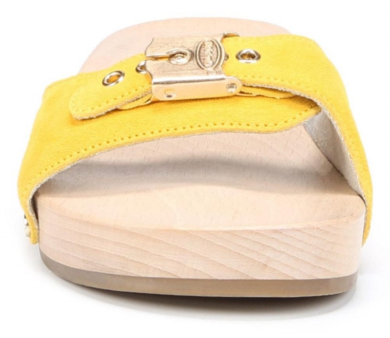 Yellow Leather Women's Dr. Scholl's Original Slide Sandals | 45823-GVHS