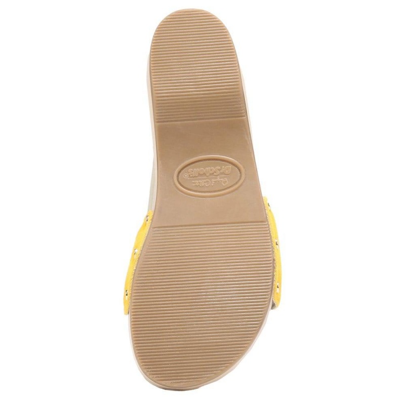 Yellow Leather Women's Dr. Scholl's Original Slide Sandals | 45823-GVHS