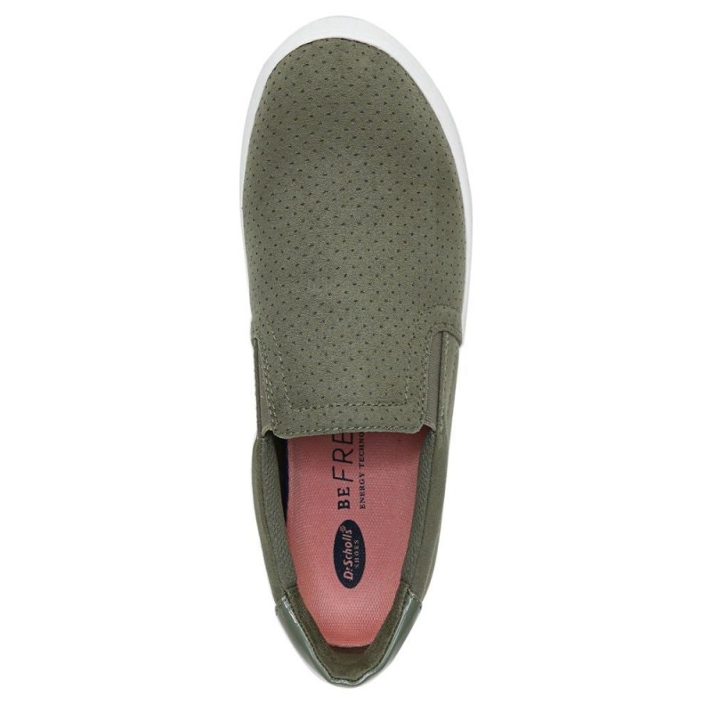 green Willow Micro Perf Women's Dr. Scholl's Madison Slip On Sneakers | 20745-SXFA